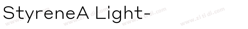StyreneA Light字体转换